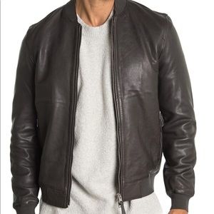 All Saints Niko Bomber Leather Jacket
